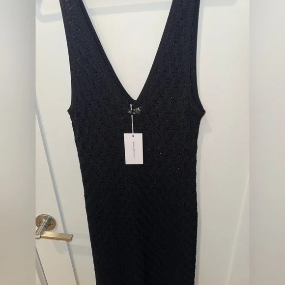 NWT Lovers and Friends black dress cover up, size Large - Picture 6 of 8